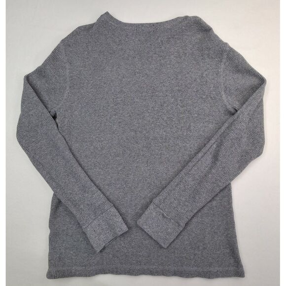 Polo Ralph Lauren Thermal Shirt Men L Gray Long Sleeve Waffle Fitted Limited Use - Picture 7 of 7